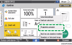 Afbeelding van bedieningspaneel