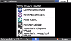 Afbeelding van bedieningspaneel