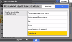 Afbeelding van bedieningspaneel