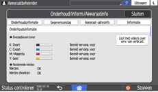 Afbeelding van bedieningspaneel