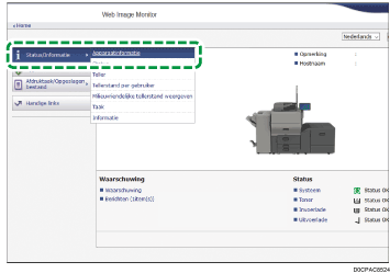 Afbeelding internetbrowserscherm