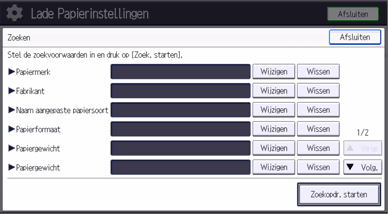 Afbeelding van bedieningspaneel