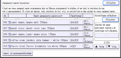 Afbeelding van bedieningspaneel