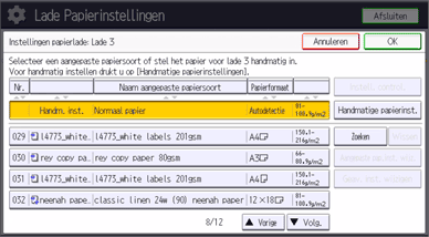 Afbeelding van bedieningspaneel