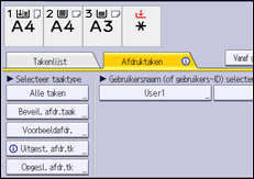 Afbeelding van bedieningspaneel