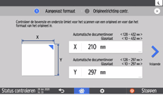 Afbeelding van bedieningspaneel