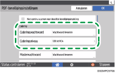 Afbeelding van bedieningspaneel