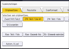 Afbeelding van bedieningspaneel