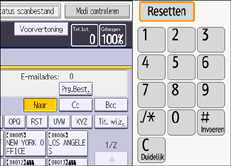 Afbeelding van bedieningspaneel