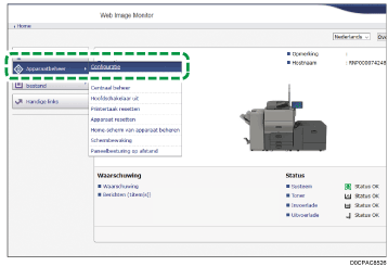 Afbeelding internetbrowserscherm