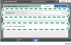 Afbeelding van bedieningspaneel