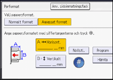 Bild på användarpanelens skärm