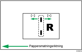 Bild på Justera häftposition för häften