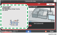 Bild på användarpanelens skärm