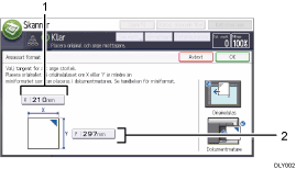 Bild på användarpanelen (numrerade detaljer)