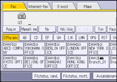 Bild på användarpanelens skärm