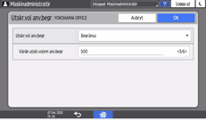 Bild på användarpanelens skärm