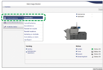 Bild av webbläsarens skärm