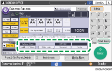 İşletim paneli ekran görseli
