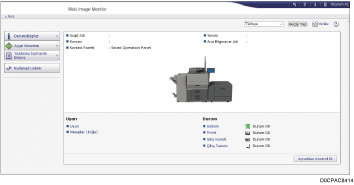 Ağ tarayıcısı ekranı resmi