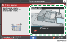 İşletim paneli ekran görseli