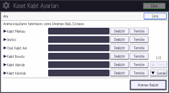 İşletim paneli ekran görseli