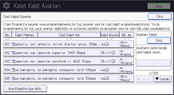 İşletim paneli ekran görseli