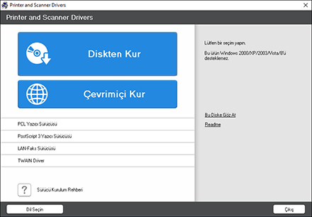 Sürücü yükleyici görseli