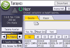 İşletim paneli ekran görseli