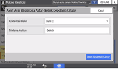 İşletim paneli ekran görseli