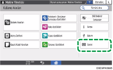 İşletim paneli ekran görseli