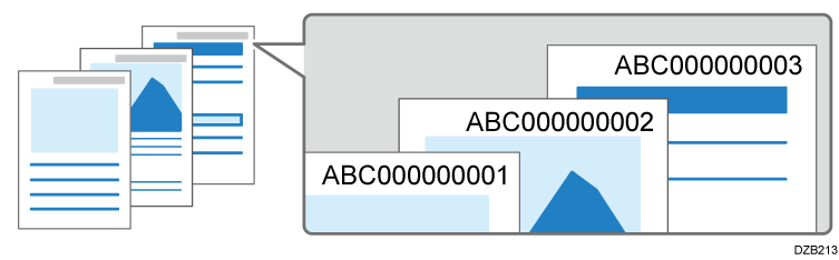 Illustrazione del testo del timbro