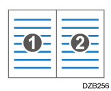 Illustrazione relativa alla combinazione di due pagine