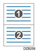 Illustrazione relativa alla combinazione di due pagine