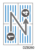 Illustrazione relativa alla combinazione di quattro pagine