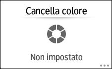 Illustrazione della schermata sul pannello operativo