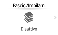 Illustrazione della schermata sul pannello operativo