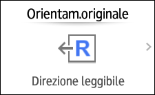 Illustrazione della schermata sul pannello operativo