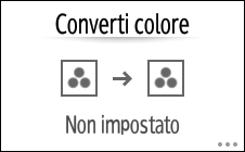 Illustrazione della schermata sul pannello operativo