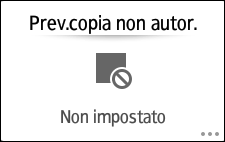 Illustrazione della schermata sul pannello operativo