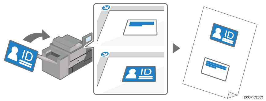 Illustrazione copia carta ID