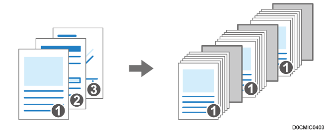 Illustrazione di Inserisci foglio separatore