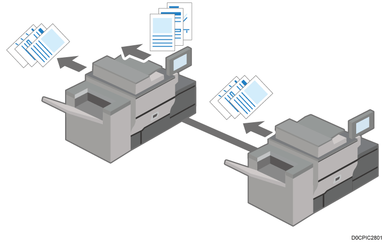 Illustrazione di Copia connessa