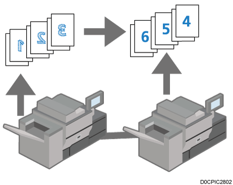 Illustrazione di Copia connessa