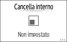 Illustrazione della schermata sul pannello operativo