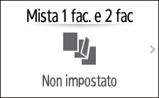 Illustrazione della schermata sul pannello operativo