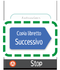 Illustrazione della schermata sul pannello operativo