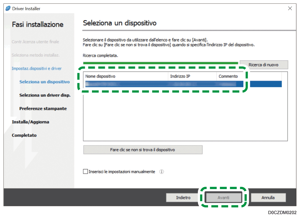 Immagine programma di installazione