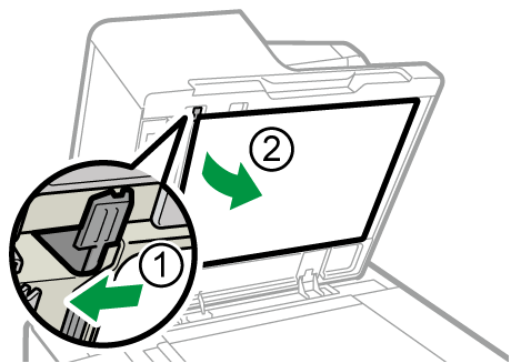 Illustrazione alimentatore automatico originali (ADF)
