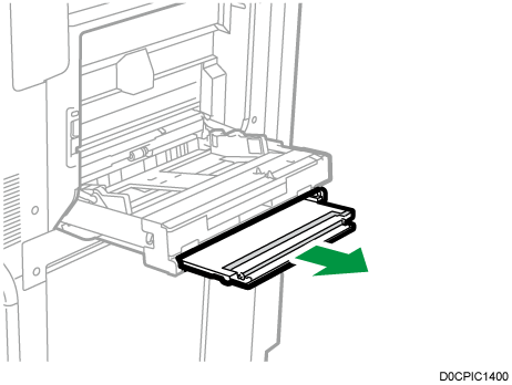 Illustrazione vassoio bypass multiplo fogli banner